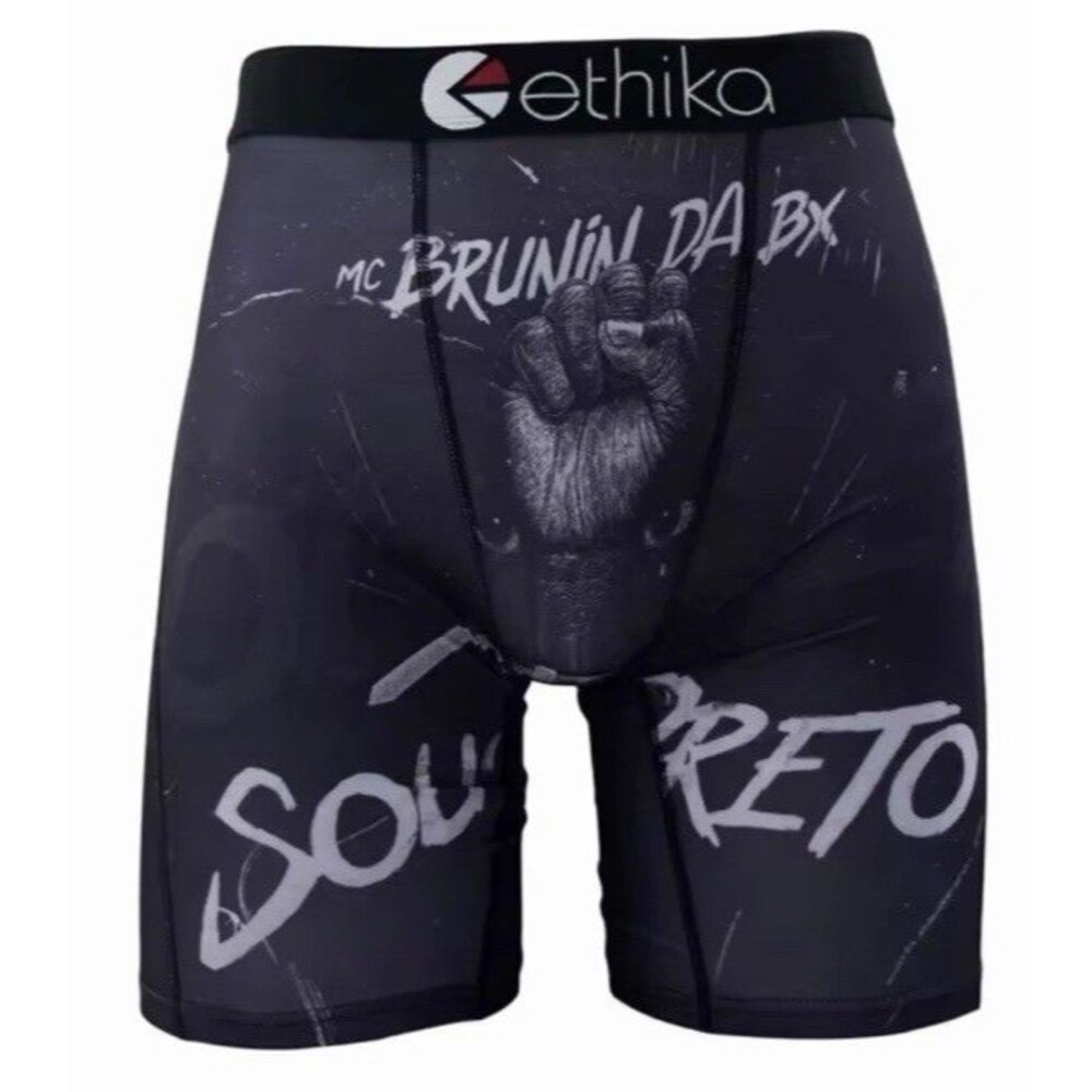 Ethika The Staple I Am Black Sou Preto MC Brunin Da BX Mens Boxer Briefs S Small